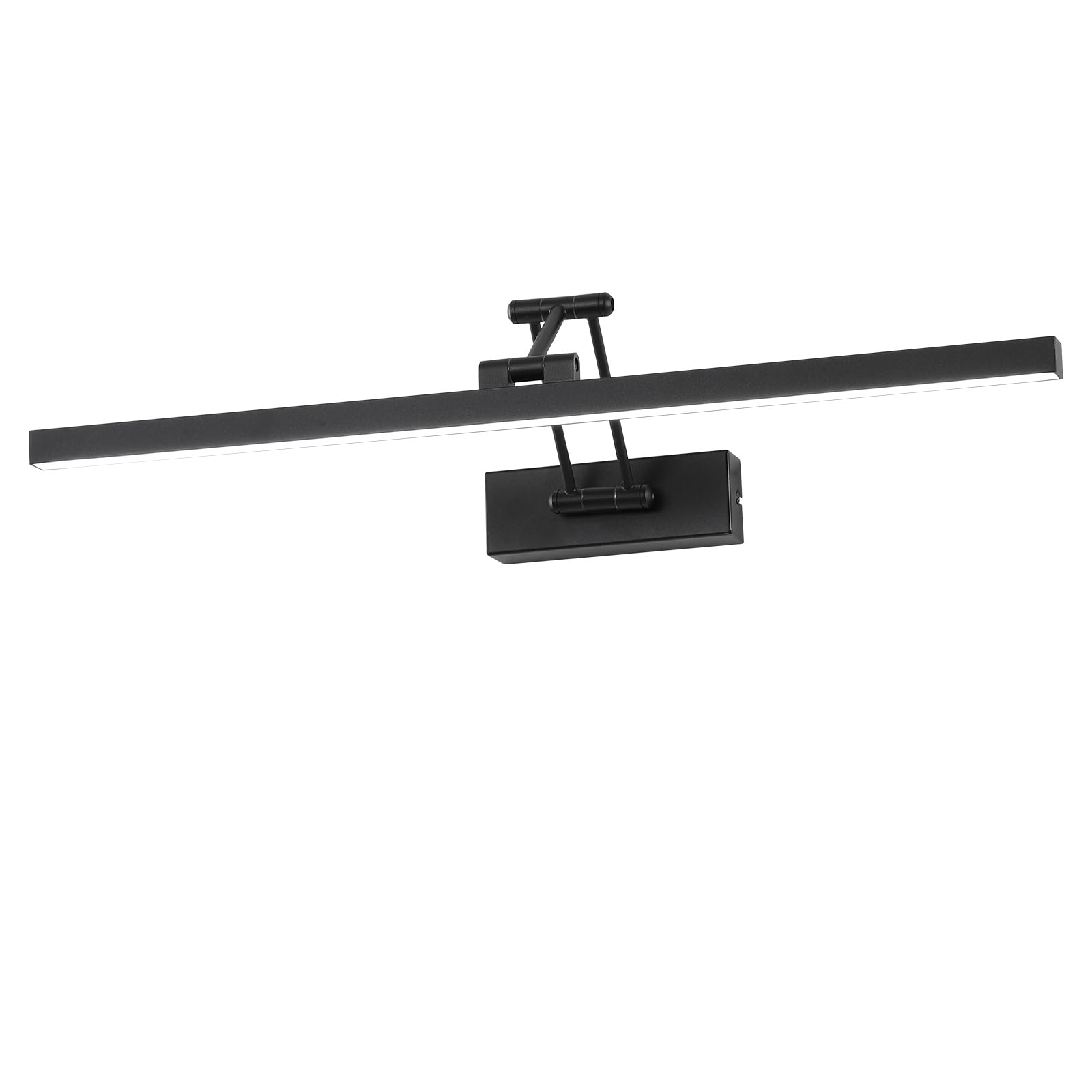 LED Spiegel Lampe Badezimmer 60 cm, Rotation Lampen IP44, Spiegel Licht 18 W 1440LM, LED Badezimmer Lichter, Neutral Weiß 4000K, Schwarz