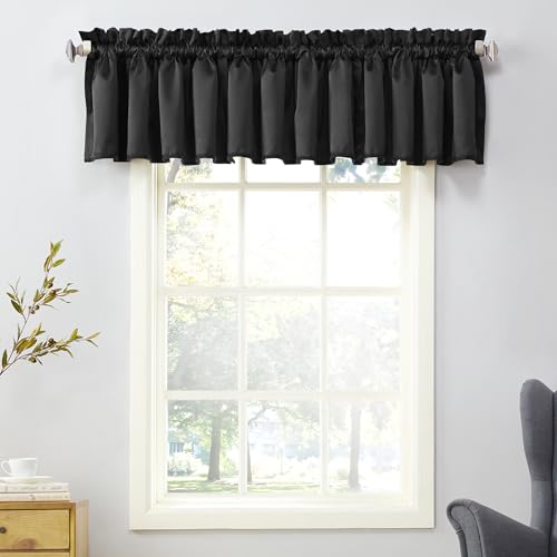 Sun Zero Barrow Energy Efficient Rod Pocket Curtain Single Valance