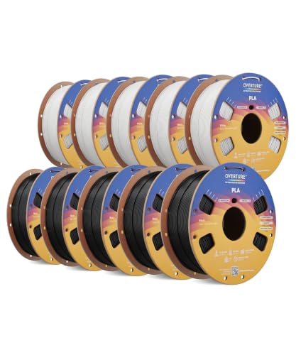 Image of OVERTURE 10KG Bundle High Speed PLA Filament 1.75mm, 3D Printer Filament