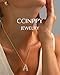 CCINPPY Letter Necklace, 14k Gold Plated Bubble Balloon Dainty Necklace for Women, Chunky Initial Charm Pendant Name Necklac e Personalized, Gold, Letter A