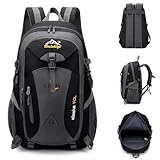 Genérico Mochila senderismo 40l impermeable, ligera y cómoda, para hombre y mujer, con bolsillos laterales para botella y múltiples compartimentos, ideal para montaña, excursiones y viajes largos