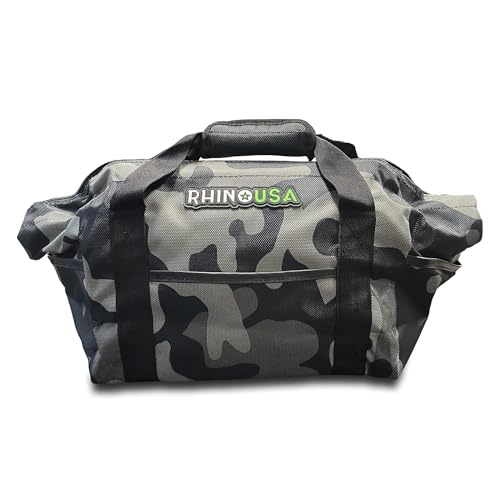 Rhino USA Heavy Duty Recovery Gear Storage Bag - Ultimate Recovery Kit Equipment Bag For Off-Road Gear and 4x4 Accessories - Fits Tow Straps, Shackles, Snatch Block, and UTV Accessories (Camouflage)