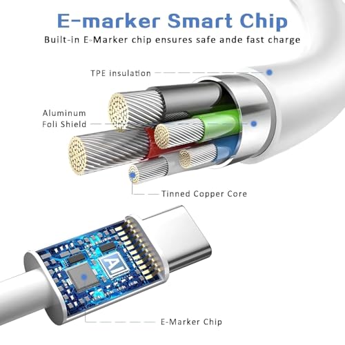 Image of Original Type C to Type C Mobile Data Charging Cable for Pixel 8 Pro /8 /8A /7 Pro /7 /7A /6 Pro /6 /6A /5 /ChromeBook Laptop /Buds /and Other USB C Device Support for phone 2 /1, 30W