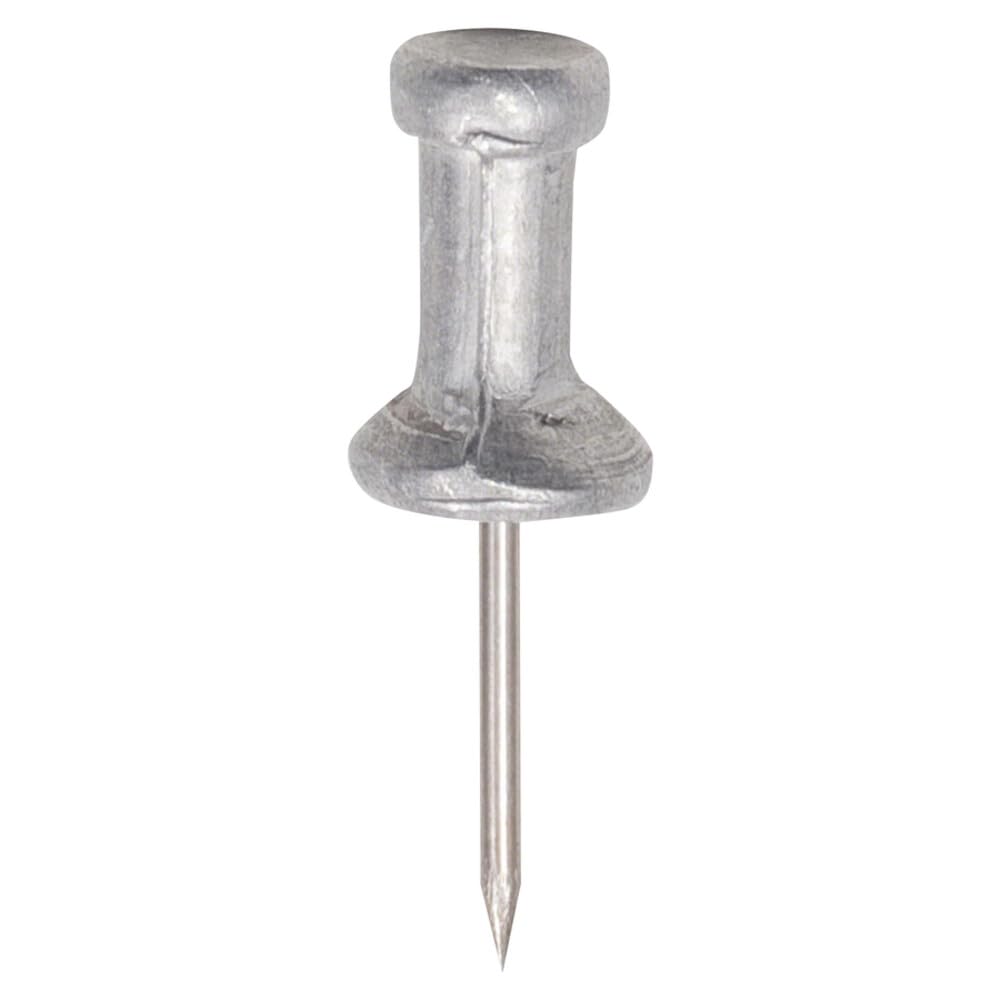 Gem CPAL4 - Pasadores de cabeza de aluminio, aluminio, plata, 1/2 pulgadas (caja de 100)