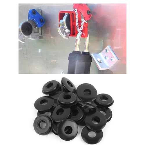 Image of 20PCS Glad Hand Seals for Glad Hand Air Hose,Rubber Gladhand Seals of Semi Truck Accessories,Air Lines for Semi Truck Car Accessories Compatible with Tramec Tectran Haldex (20PCS Black)