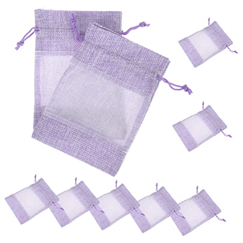 GREENADSCAPE 10pcs Empty Lavender Sachet Bags Lightweight and Portable Drawstring Sacks for Spices and Fragrance for Closets Vehicles and Home Decor