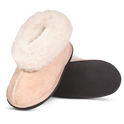 JCP Leathers Genuine Sheepskin Unisex House Slippers for Men and Women - Cozy Indoor Footwear2