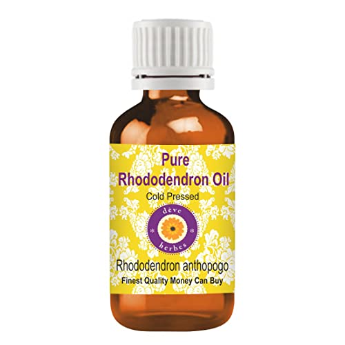 Huile de Rhododendron Pure Deve Herbes 100ml pressée à froid pour soins de la peau