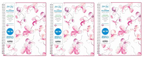 Blue Sky 2021 Weekly & Monthly Planner, Flexible Cover, Twin-Wire Binding, 8.5