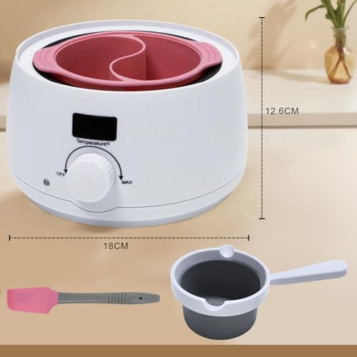 fisca Chocolate Melting Pot Candy Melter with Temperature Display and Adjustable Temperature,Dip,Drizzle & Decorate Strawberries, Cake Pop and Chocolates，Ideal Kitchen Gadget by fisca - Image 4