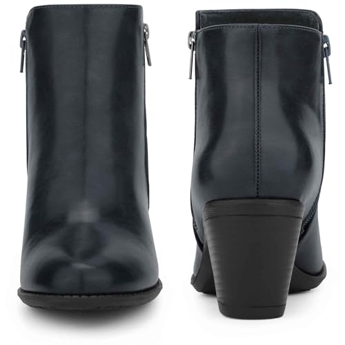 Perphy Ankle Boots Mid-height Heels Zipper Dressy Chelsea Booties for Women3