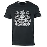 aquascutum scarf Crew Neck, Short Sleeves Aquascutum QMT002M0 03 Herren T-Shirt Schwarz