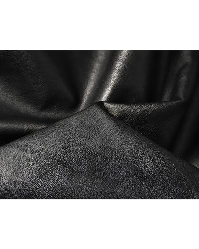 Image of Leather Jacket Men Black Slim Fit Motorcyle Lightweight