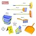 Kidzlane Kids Cleaning Toy Set - Toddler Cleaning Set with Realistic Broom, Mop, and Dustpan with Wet Floor Sign and Cleaning Tools - Kids Broom Set for Ages 3 and Up - Fun Playtime for Boys and Girls