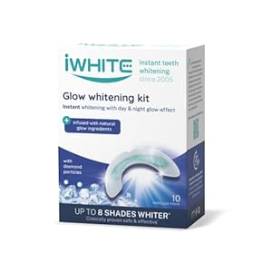iWhite Glow Onmiddellijke tandbleekset – 10 rails – Professionele whitener. Onmiddellijke resultaten tot 8 nuances wit – whitening diamant