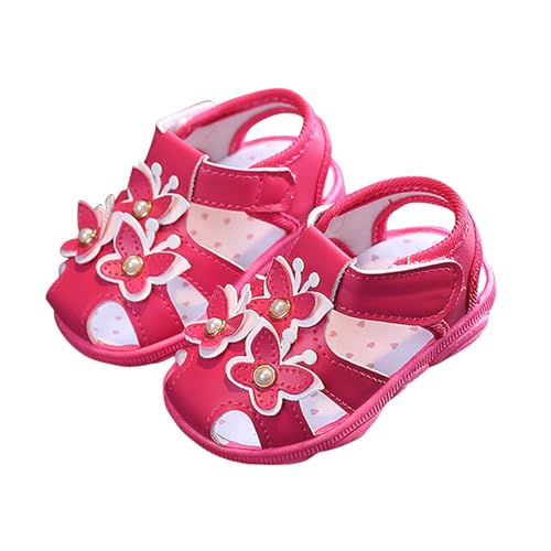 Girls Soft Sandal Sole Closed Toe Sandals Summer Lightweight Shoes with Arch Support Hiking Footwear