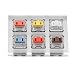Acrylic Switch Tester 2X3 Kailh Choc Low Profile Switch Brown White red Dark Yellow Blue Orange SMD RGB for Mechanical Keyboard (Acrylic Choc Switch Tester x1)