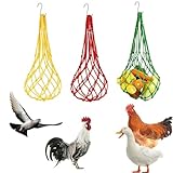 Conception pratique : le sac en filet possède une bonne capacité de charge, est facile à transporter et à suspendre, est simple à utiliser et peut être rempli de différents aliments selon les besoins, convenant à diverses volailles telles que les poulets, les canards et les pigeons.