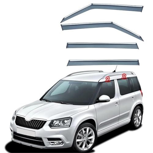 Abris d'Aile Skoda Yeti MK1 : Finies les Projections avec le Kit Pare-Vent et Becquet Arrière