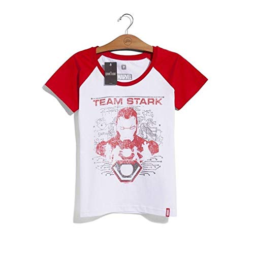 Camiseta Feminina Marvel Guerra Civil Time Homem de Ferro