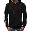 Generisch Fleece Hoodie Men's Long Sleeve Hoodie Casual Outdoor Long Sleeve Hoodie Sweatshirt M Men, black, L #2