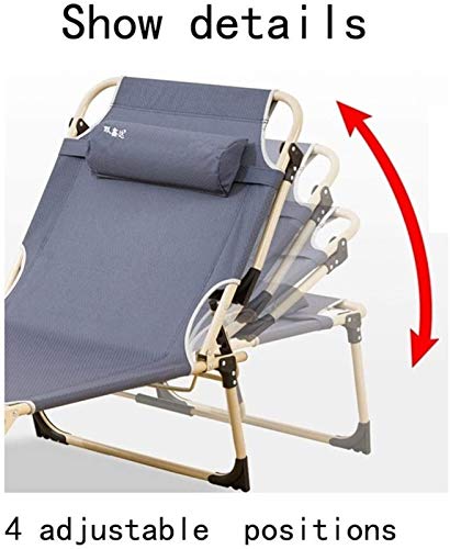 Xzgden Lightweight Bsjz Metal Sun Lounger, Folding Sunbed, Garden Chair Static Load, Rust-Resistant, With Cushion, Backrest 4 Position Adjustment 150 Kg Max (Color : Without Cushion) #TOP3