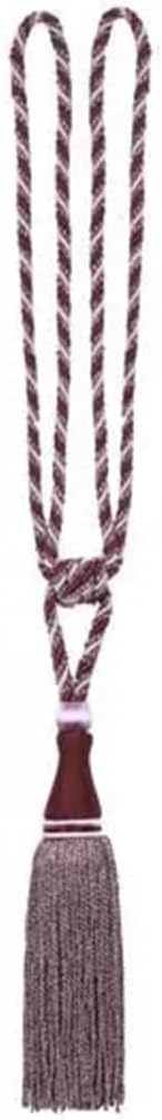 FMURY Rope Home Decor Fringe Curtain Tie Fringe Tie for Handmade Curtain Buckle Cord(Black)