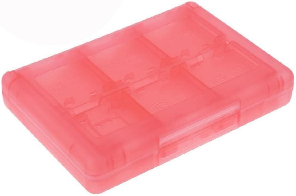 Tazweeq Storage Box, Cases Compatible with Nintendo, Fits up Protective Storage System Game Card Organizer System Game Card Organizer Games Holder case Cartridge Storage Box Holder (Pink)