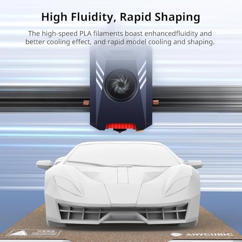 Image of 3IDEA Anycubic High Speed 3D Printer Filament 1.75mm, Print Up to 10X Faster, Rapid PLA Filament with High Prints Quality, Dimensional Accuracy + /- 0.02mm, Print with Most FDM 3D Printers, 1KG, White