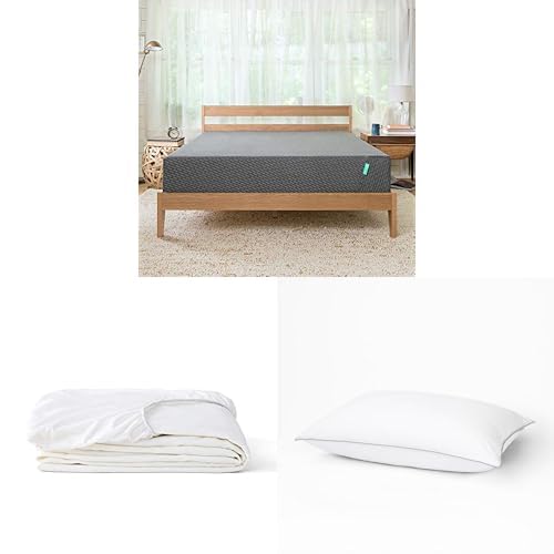Image of Tuft & Needle Mint Medium Plush California King Adaptive Foam Mattress + Waterproof California King Mattress Protector + 2 King Down Alternative Pillows