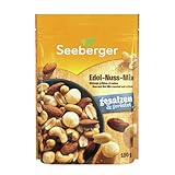 Seeberger Edel-Nuss-Mix 5er Pack: Nuss-Kern-Mischung aus leckeren Erdnusskerne, Mandeln, Cashewkerne und Macadamias - geröstet & gesalzen, vegan (5 x 150 g)
