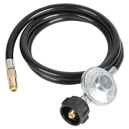 ATKKE 6 Feet Propane Adapter Hose Regulator for Blackstone 17in and 22in Table Top Griddle Gas Griddle, Connect to 20lb Tank by ATKKE - Used condition - CA$29.45