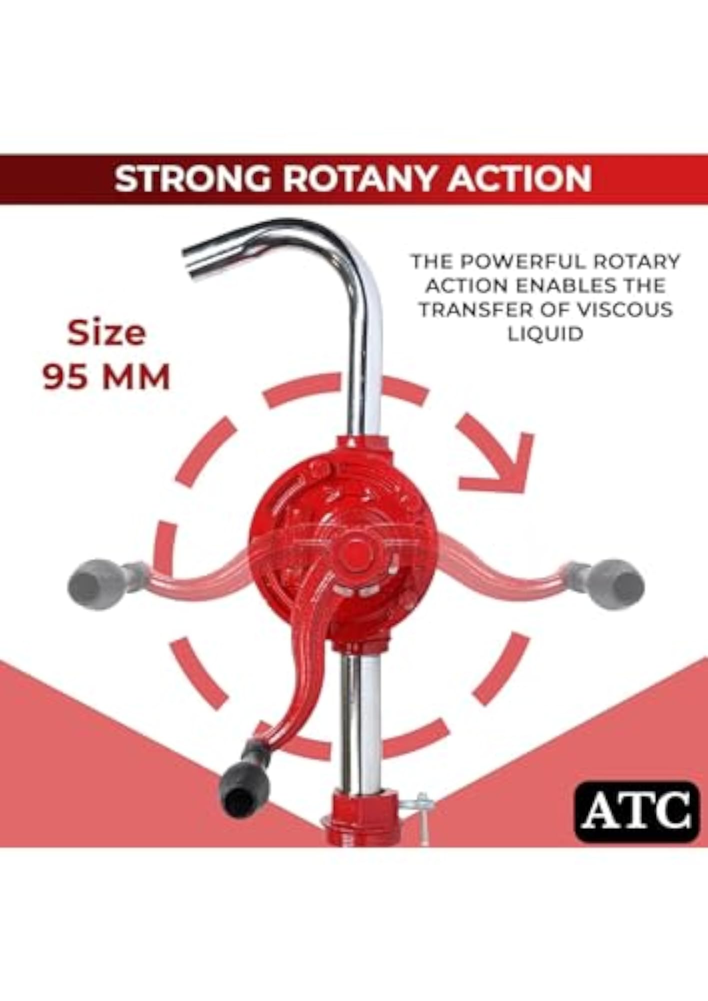 Rotary Manual Steel Barrel Pump Extractor for 55 Gallons