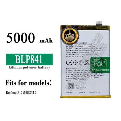 Image of BLP841 Battery for Realme 8 /8i Battery with 1 Year Warranty****(U220)