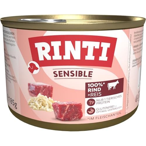 Rinti Hundefutter Sensible Rind & Reis 185 g, 12er Pack (12 x 185 g) 4 Rinti Hundefutter Sensible Rind & Reis 185 g, 12er Pack (12 x 185 g)