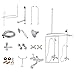 Kingston Brass CCK1181AX Vintage Clawfoot Tub Faucet Package, 5-1/4", Polished Chrome