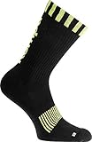 Kempa Herren Caution Socken, schwarz/Fluo gelb, 36-40