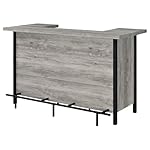 Coaster Furniture Bar Unit Grey Driftwood Black 182105 - Image 5