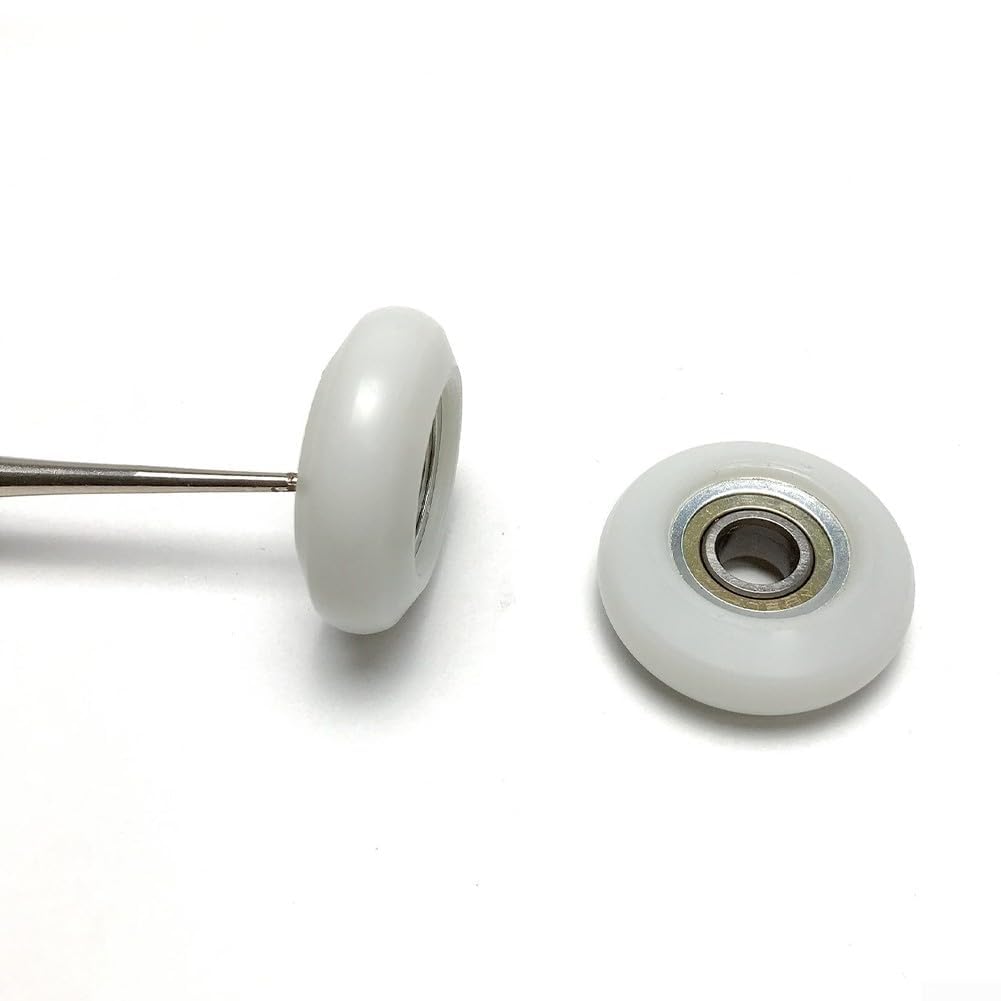 Confezione da 4 ruote ammortizzate per vogatore, diametro esterno 34 mm, cuscinetto di ricambio, ruota da palestra per vogatore