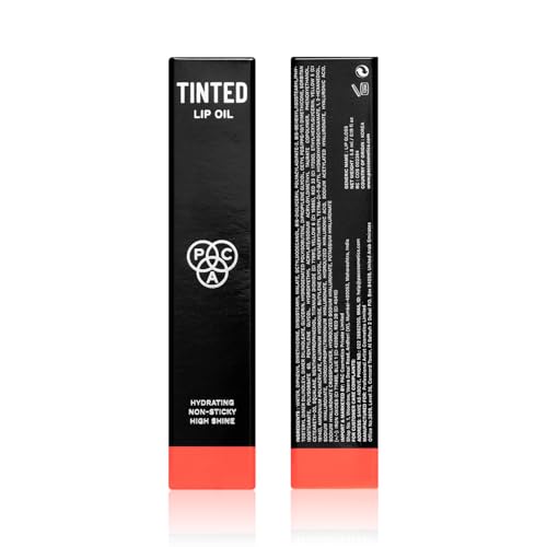 Image of PAC Tinted Lip Oil Top Model | Hydrating Lip Oil | Non Greasy Glossy Finish | Subtle Natural Tint