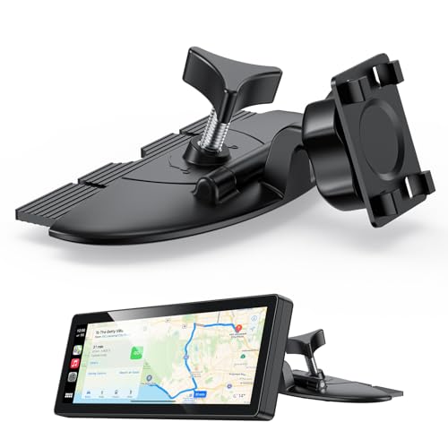 NiZiTOK CD Slot CarPlay Screen Mount for 710.5 Displays Stable Anti-Vibration Holder for CarPlay & Android Auto Screens Wide Compatibility Secure and Easy Installation
