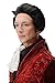 Produktbild WIG ME UP - 4287-P103 Fasching Karneval Halloween Perücke schwarz mit Zopf: Barock Edelmann Poet GRAF Fürst Vampir Dracula