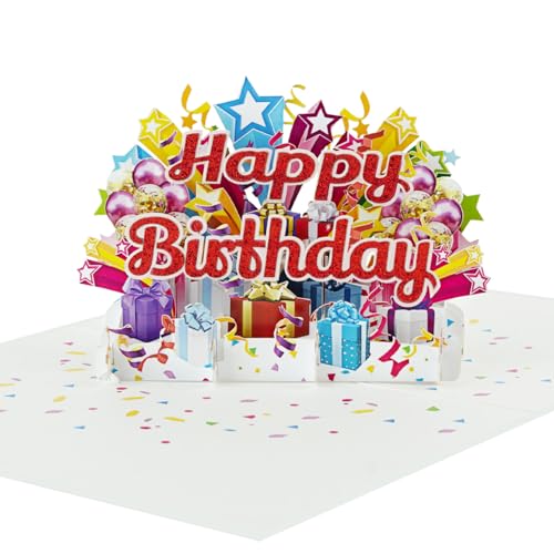 ETApopupcard 3D �a���� �|�b�v�A�b�v�O���[�e�B���O�J�[�h (���b�h HPBD) ? �J���t���ȃM�t�g�{�b�N�X�Ɛ��̃f�U�C��|�n���h���C�h�T�v���C�Y�O���[�e�B���O�J�[�h �����t�� B35