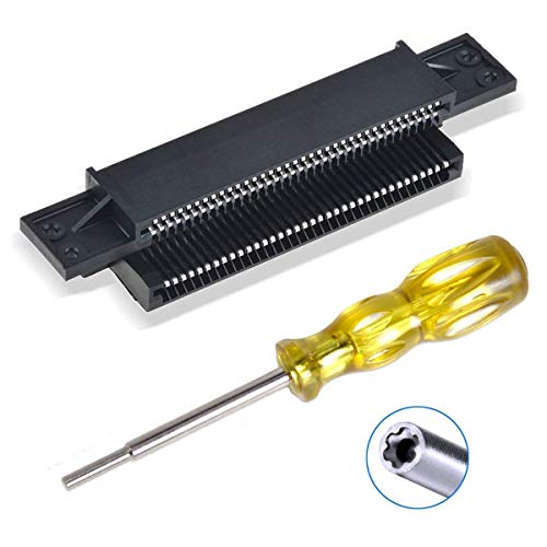 Installazione Semplice: Il connettore di ricambio a 72 pin per Nintendo NES è facile da installare e richiede solo pochi minuti permettendoti di completare la sostituzione senza sforzo con il cacciavite incluso assicurandoti che le tue cartucce di gioco siano pulite prima dell'uso