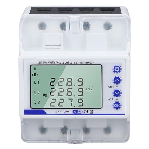Compteur d'énergie WiFi monophasé avec écran LCD et coupure intelligente