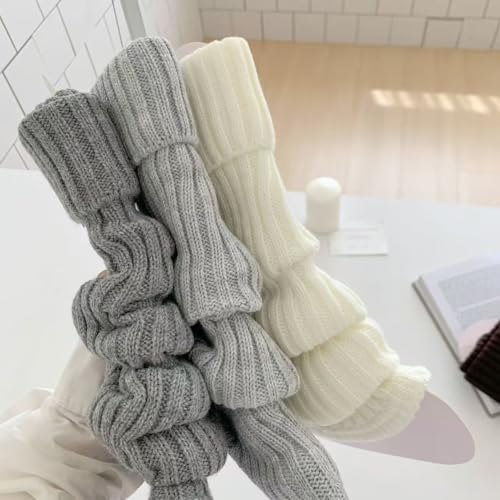 Image of Knitted Leg Warmers,womens leg warmers,Socks Long Yoga Ankle Warmers Women's Wool Warm Boot Socks