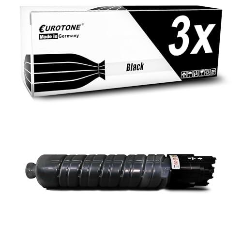 Lot de 3 cartouches de toner noir compatibles avec Ricoh Aficio SPC431