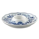 spülmaschinenfest Hutschenreuther 02001-720002-15525 Zwiebelmuster Eierbecher mit Ablage, blau