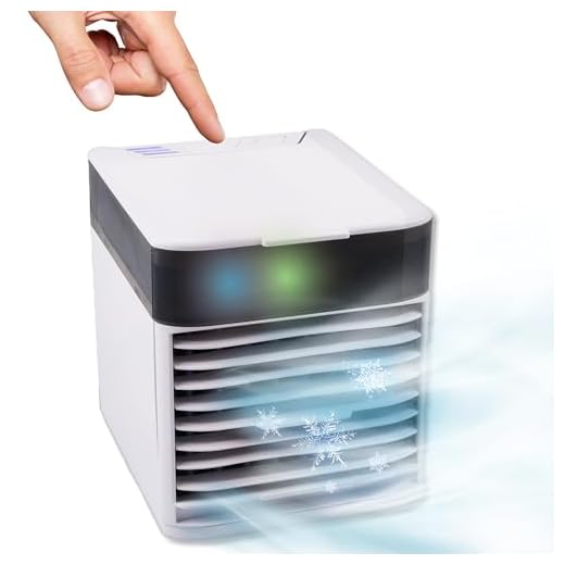 Silvergear® Mini Aire Acondicionado Portatil | Enfriador de Aire Portatil con 3 Velocidades + Temporizador | Aire Acondicionado con Nebulizacion y sin Tubo Exterior | Ahorra Energia y Enfria tu Casa