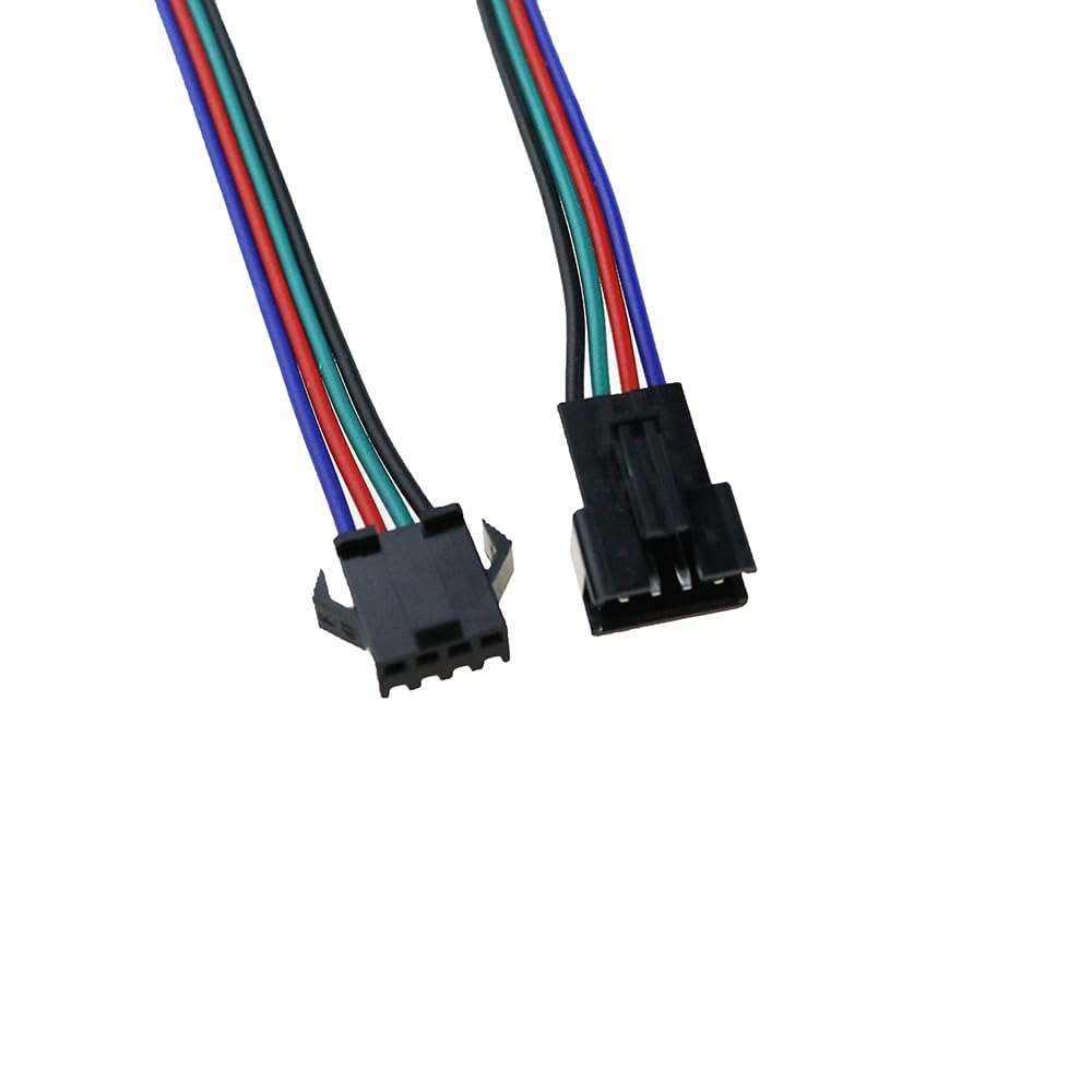 Wiring Connecting Terminals - 50 Sets 4pin JST Connector Male Female Cable for SMD 5050/3528 RGB Color LED Strip Wire WS2801 LPD8806 RGB LED Strip